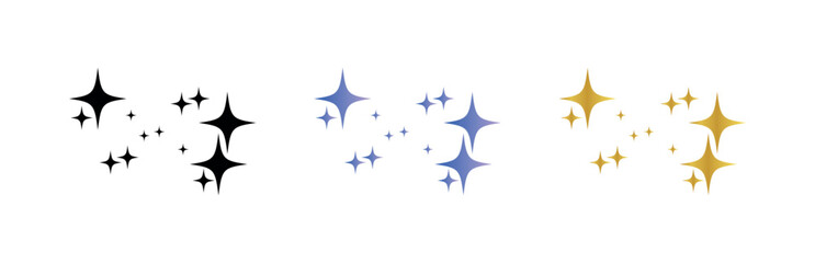 Poster - Gradient Sparkle Icon, Glitter Effect, Shiny Twinkle, Glowing Stars, Magic Glow, Light Spark, Festive Shine, Fairy Dust, Decorative Glimmer, Bright Flash, Fantasy Sparkles, Luminous Glow Symbol