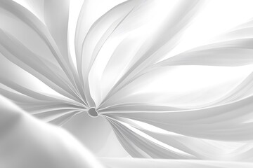 Poster - Ethereal white fabric flowing with elegance, abstract graceful backdrop