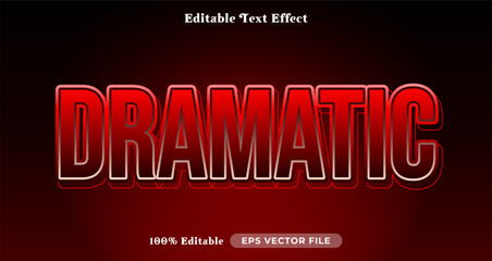 Poster - Dramatic editable text effect, graphic style collection