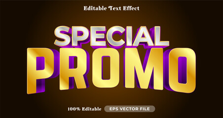 Poster - Special promo editable text effect, graphic style collection