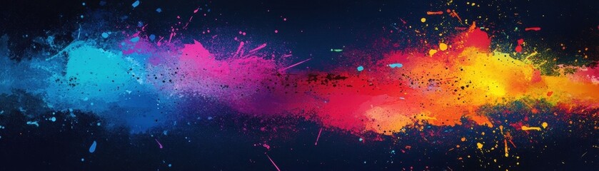 Poster - Vibrant Colorful Abstract Paint Explosion Background