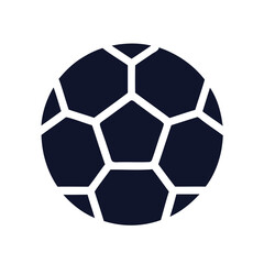 Poster - high-quality soccer ball silhouette vector perfect for designs