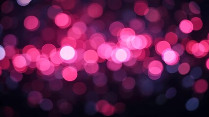 Wall Mural - blurred pink and purple bokeh lights creating festive and dreamy abstract background