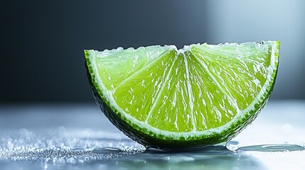 Poster - Minimalist Macro Lime Pores with Soft White Base and Uncluttered Look