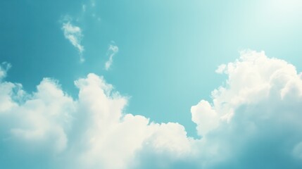 Poster - soft blue gradient sky background with subtle white hues, perfect for banners and presentations. blu