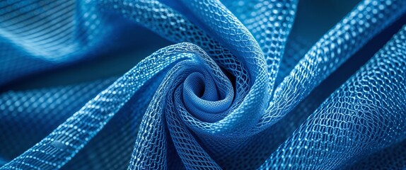 cyan theme mesh fabric macro zoom close up design texture background
