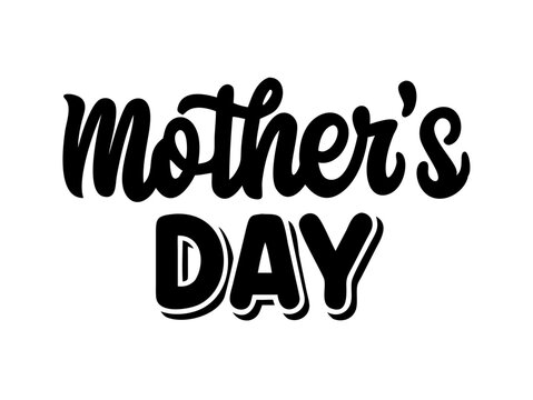 Mothers Day greeting card,  background, spring holidays. Vector Illustration and happy Mother's Day Text .