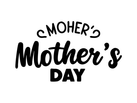 Mothers Day greeting card,  background, spring holidays. Vector Illustration and happy Mother's Day Text .