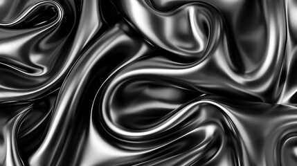 Aufkleber - Shimmering silver material creates beautiful and elegant flowing patterns