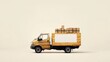 © Avanda1988 - Delivery truck loading boxes urban setting transportation content minimalist environment side view logistics concept
