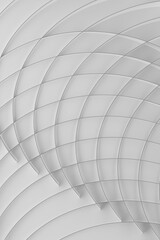 Poster - futuristic technology abstract background, dynamic pattern - thin light grey curved lines, grid on w