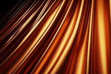 Aufkleber - Abstract metallic gold wavy background with light reflections for luxury design