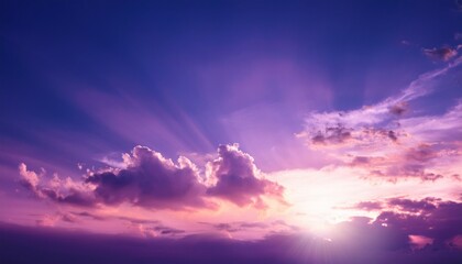 Wall Mural - dreamy purple sky twilight background and daylight with reproduction space