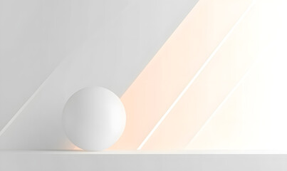 Poster - Minimal geometric white light background abstract design. vector EPS10.