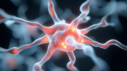 Poster - Glowing Neuron Network Visualization