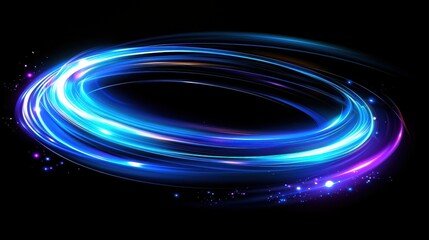 Poster - Dynamic light swirl action digital art abstract background vibrant energy close-up visual concept