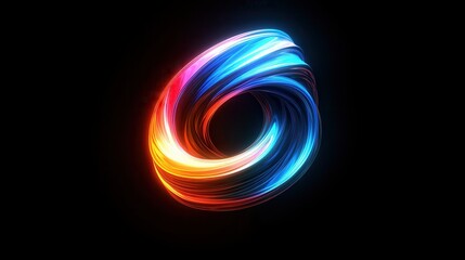 Poster - Dynamic color swirl animation digital space abstract art vibrant environment creative viewpoint
