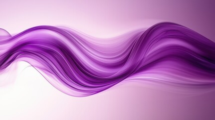 Poster - Flowing purple waves abstract art digital design calm environment artistic viewpoint