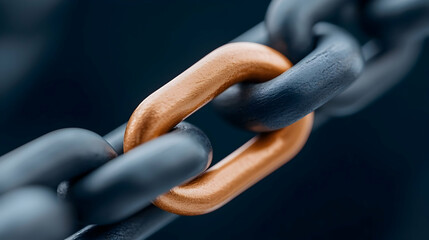 Poster - Golden Link in a Strong Metal Chain