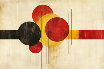 Poster - A vibrant display of colorful circular forms that evoke a sense of energy, connection, and abstract exploration in artistry.