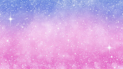 Wall Mural - starry gradient sky with pink and blue hues