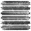 © ABDUL - Seamless Tire Tracks with grunge texture set