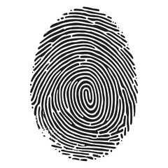 unique fingerprint identification illustration vector for personal security purposes