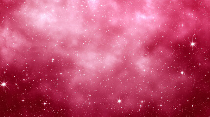 Wall Mural - vibrant pink starry sky with dreamy atmosphere