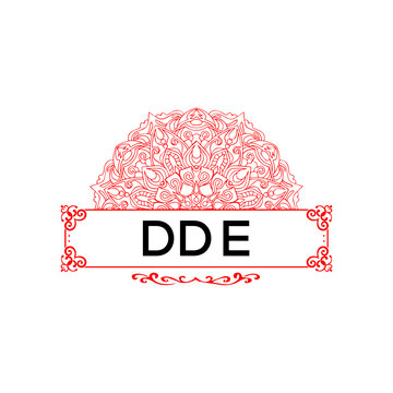 DDE letter creative logo 