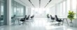 © phatila - Blurry white open plan office space background with modern minimalist design, ideal for business concepts,  background,  modern