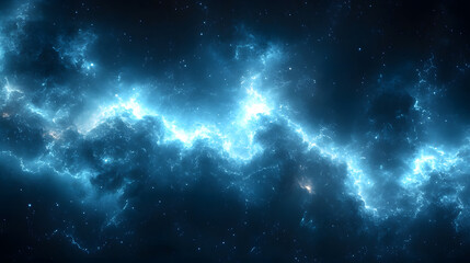 Wall Mural - Cosmic Dance: A mesmerizing display of celestial artistry. Capturing the ethereal beauty of a cosmic nebula, with swirling clouds of gas and dust illuminated by the glow of distant stars