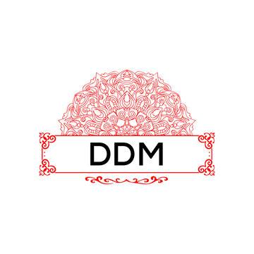 DDM letter creative logo 