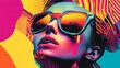 © Julia - Vibrant and bold graphic design piece in a pop art style