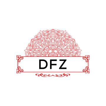 DFZ SGF creative minimalist letter logo.