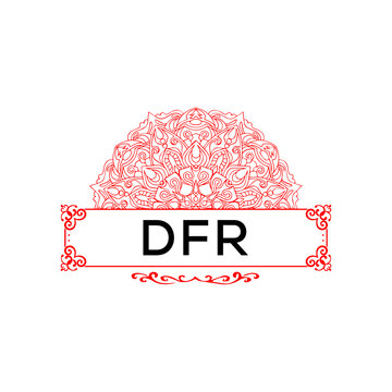 DFR creative minimalist letter logo.