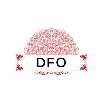 DFO creative minimalist letter logo.