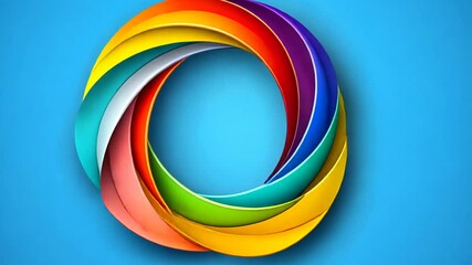 Poster - Colorful Vector Circle Element Designed for Infographic Use Generative AI