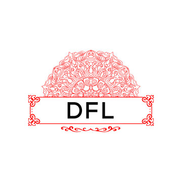 DFL creative minimalist letter logo.