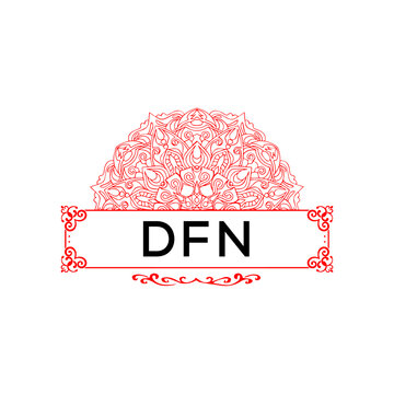 DFN SGF creative minimalist letter logo.