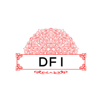 DFI creative minimalist letter logo.