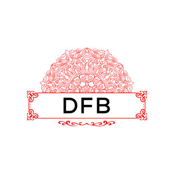 DFB creative minimalist letter logo.
