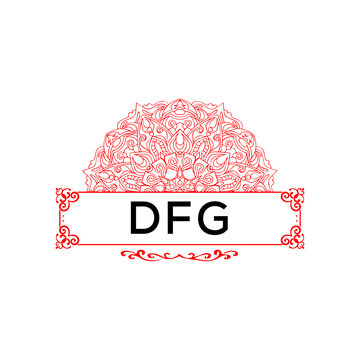 DFG creative minimalist letter logo.