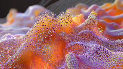 Aufkleber - Brain and Mind. Big data analysis. Artificial intelligence framework developed by a neural network. 3d illustration of nerve tissue and electrical impulses between neurons