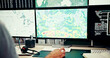 © DavidL25/peopleimages.com - Screen, weather and hand at computer with map, news and wind research for reporter. Man, ecology broadcast and journalist with forecast on media report for meteorology update or climate change