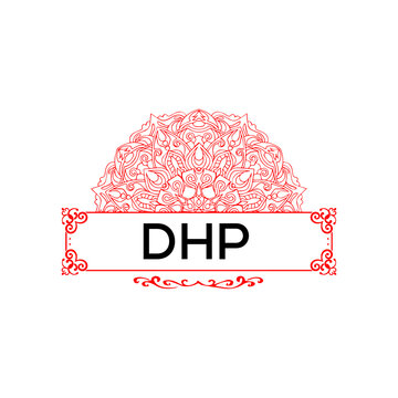 DHP creative minimalist letter logo.