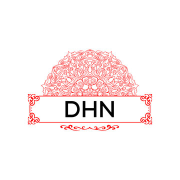 DHN creative minimalist letter logo.
