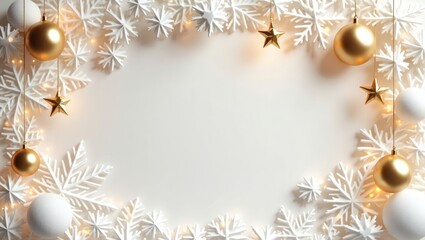 Poster - Festive holiday ornaments arranged beautifully for a merry season