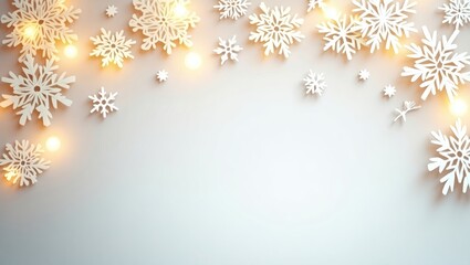 Poster - A winter wonderland design with sparkling snowflakes, conveying a festive holiday spirit