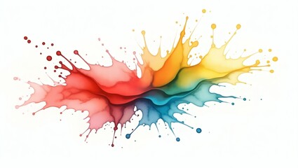 Aufkleber - a colorful splash of paint, displaying a vibrant display of multiple hues in a unique design.