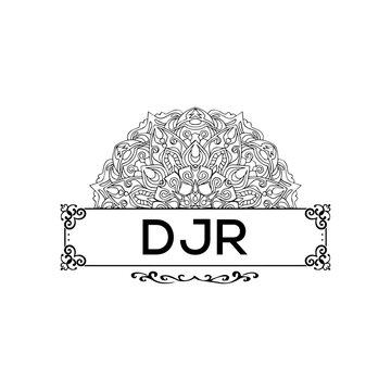 DJR creative minimalist letter logo.